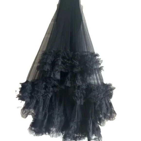 Mac Duggal Black High Low Dress - Picture 8 of 10